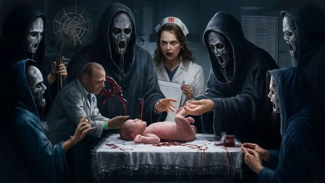 THE SATANIC RITUAL DONE AT BIRTH THE HEEL PRICK AND THE BIRTH CER