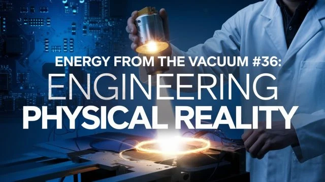 Energy From The Vacuum- Part 36 Engineering Physical Reality